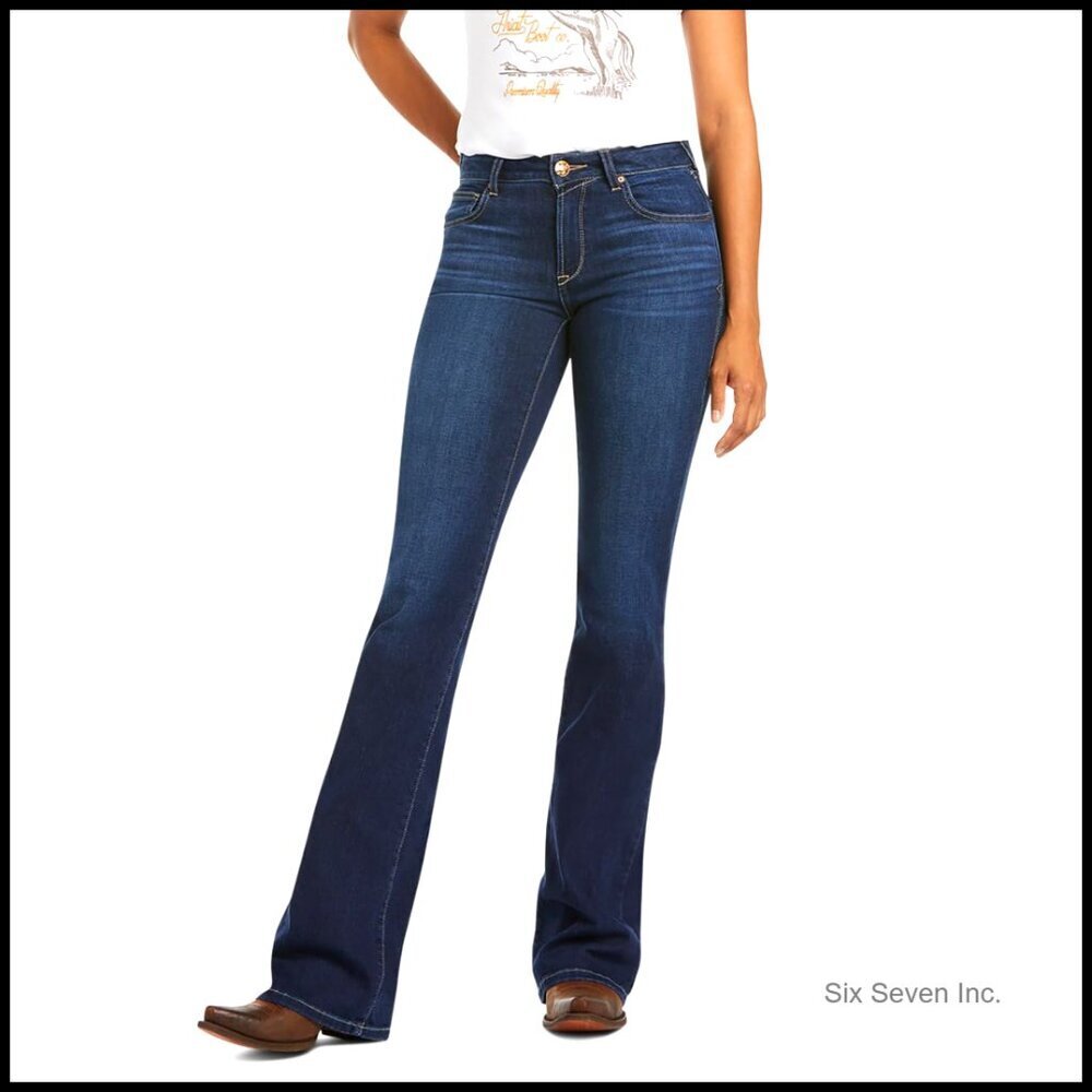 Ultra Stretch Flare Jeans Perfect Rise Slim Fit Y2K Retro Chic